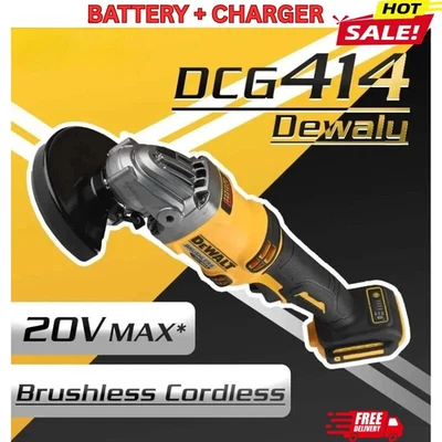 Dewalt DCG414 20V Max XR Brushless Angle Grinder125Mm One Battery One Charge