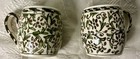 Vintage Hand-painted Multi-color Floral Turkish Kutahya Mugs 1963 Set of 2 — photo 2