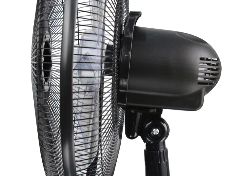 Ventilatore da Tavolo Grande ARGO Nero 5 Pale 40 cm Potenza Velocità Telecomando, fotografia 9 di 11