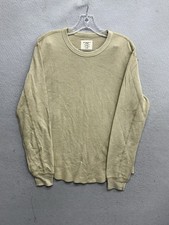 Buck Mason Men's Sandstone Venice Wash Vintage Thermal Henley Size Medium