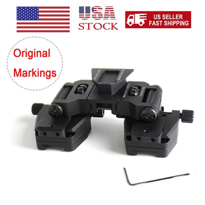 #ad Metal Dual Binocular Bridge Helmet for PVS14 L4G24 Night Vision Dovetail Mount $128.99