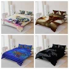 3D Elephant Watercolor Geometric Quilt Cover Duvet Cover Comforter set