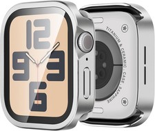 3 in 1 Metal Cases for Apple Watch Series 6/5/4 44mm with Built-in Screen Protec
