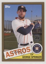 2020 Topps 1985 Topps Baseball Gold 27/50 George Springer #85-45 0c6