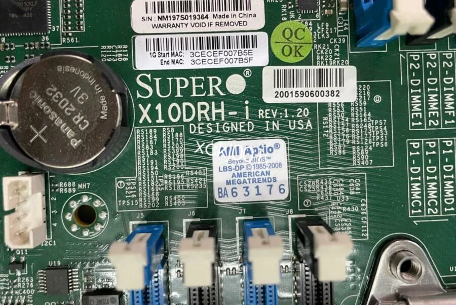 Supermicro server Motherboard X10DRH-I LGA2011 DDR4 PCI-Express Opened Box E-ATX - Image 2 of 4