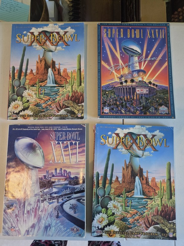 4 Superbowl Magazines From Past Years 27, 30 Timss 2, 26