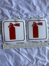 Fire Extinguisher Decal Lot 2 Old Vintage Vin...