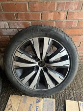 PEUGEOT 3008 2015 17" ALLOY WHEELS SET X4 WITH TYRES SIZE 225/50ZR17 GOOD THREAD