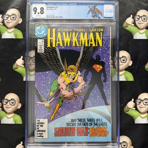 Hawkman #10~CGC 9.8~🏷️Custom SUPERMAN Label🏷️~🔥HIGHEST GRADE🔥TOP POP🔥