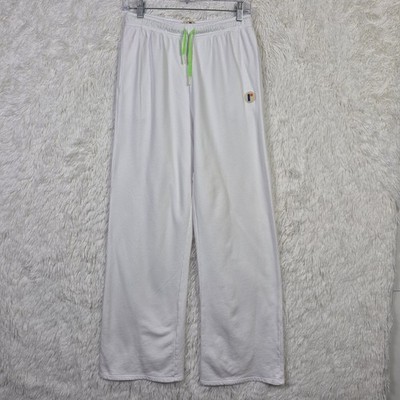 Rally Club Womens S White Cotton Wide Sweatpant Athleisure Pickleball USA Made