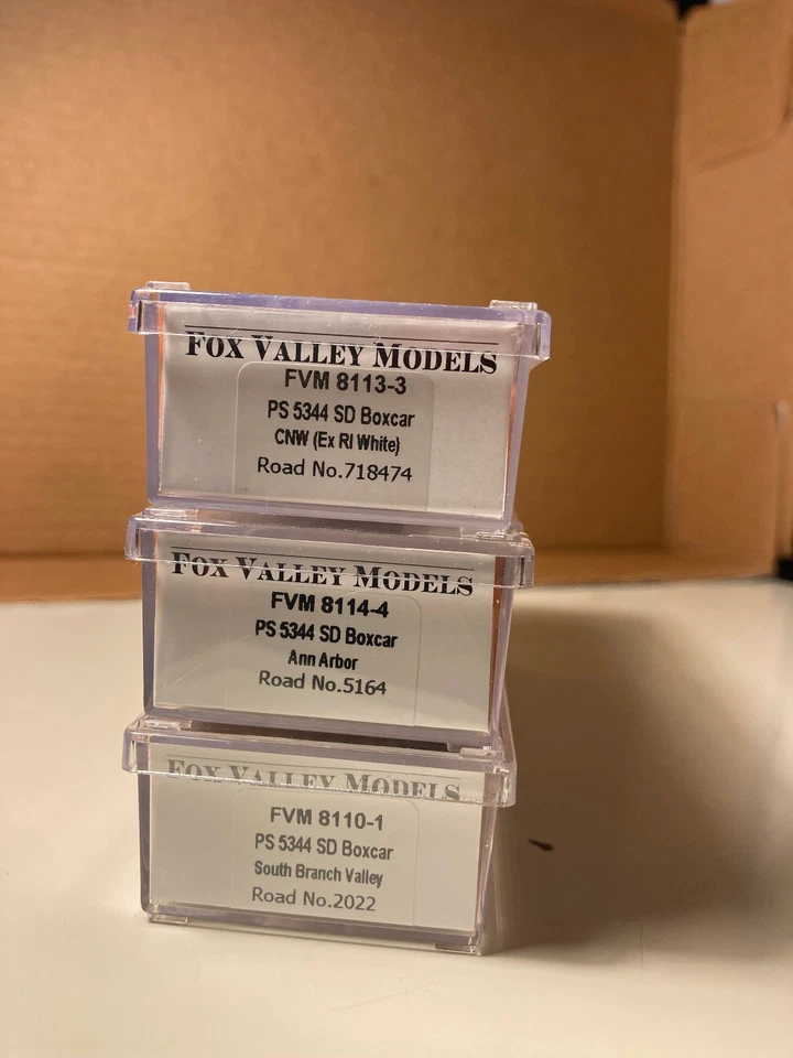 FVM N Scale PS 5344 Cu. Ft. Boxcar qty=3, CNW718474, AA5164, SBVR2022 - Image 2 of 2