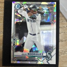 2021 Bowman Chrome Julio Rodriguez Atomic Refractor #BCP-86 Mariners Baseball