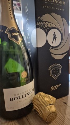 James Bond 007 Bollinger bottle and box Special Cuvee Champagne EMPTY!