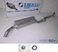 Imasaf ESD Auspuff Endtopf+Anbauteile für BMW 5Er+E34 525 Td+Tds M.Kat 1991-1997
