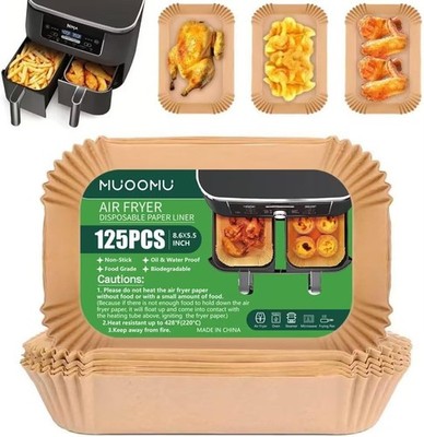 Air Fryer Disposable Paper Liners Ninja Dual Airfryer Accessories Non-Stick