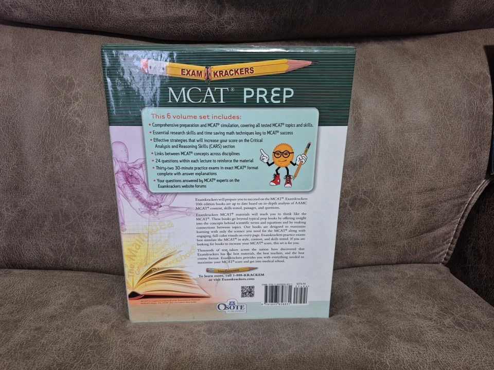 10th Edition Examkrackers MCAT Complete Study Package Set of 6 Books - Image 3 of 4
