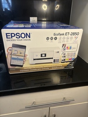 Epson EcoTank ET-2850 Color Inkjet All-In-One Printer - White