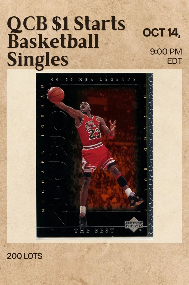 QCB - $1 Basketball Singles 10.14.26 HOF/Stars/Inserts/Numbered