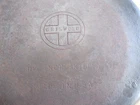Vintage Griswold Cast Iron #9 Small Block Logo Skillet 11 1/4” Doesn’t Sit Flat