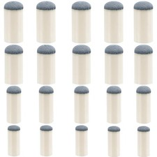 20pcs Slip On Pool Cue Tips, 4 Sizes Pool Queue Stick Tips Replacement Kit, B...