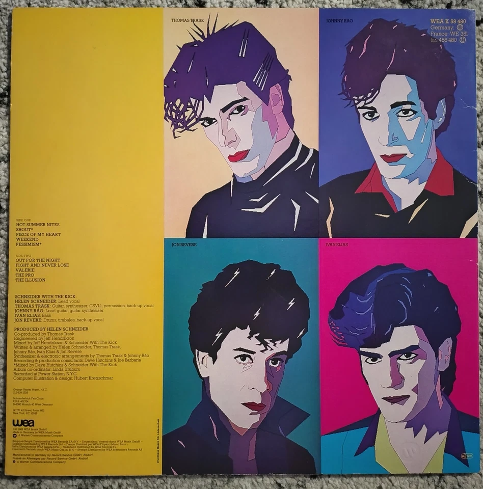 Schneider With The Kick- Exposed VINYL LP (1982) GERMANY Pressing *Rare - Image 2 of 4