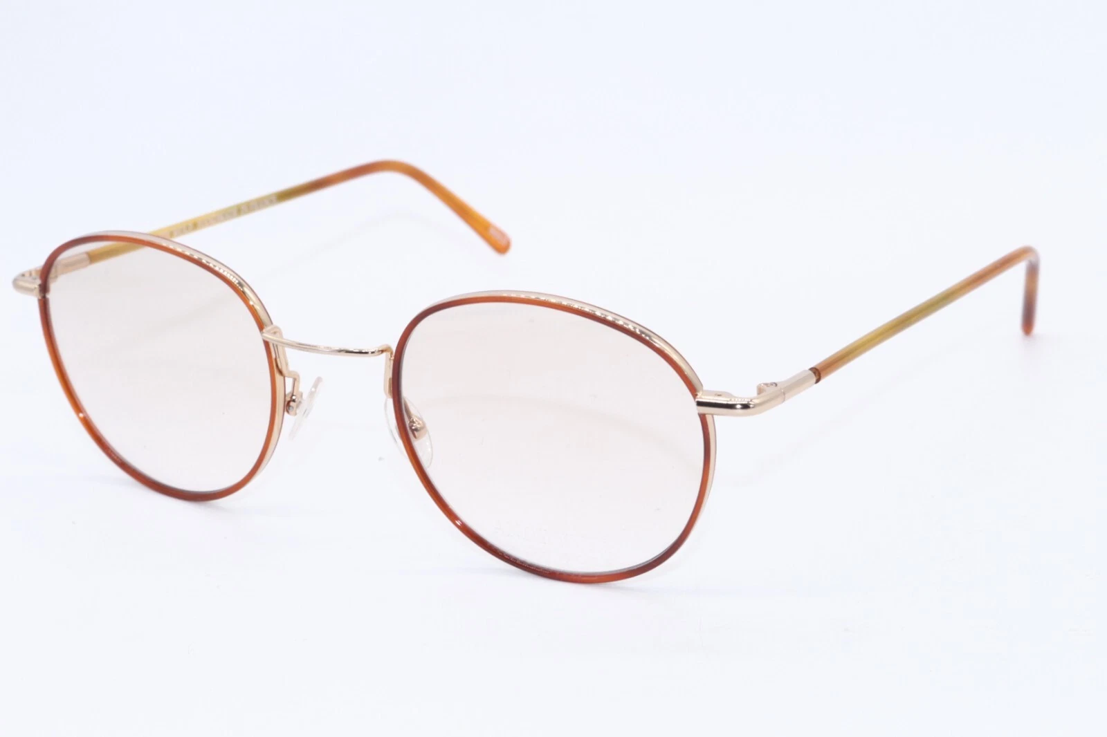 NEW ANDY WOLF 4728 COL. D GOLD BROWN ORANGE FADE AUTHENTIC EYEGLASSES 50 22