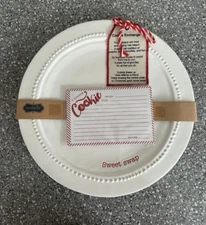Pier 1 ~ Cookie Exchange Platter SWEET SWAP Plate 12" Holiday Christmas NEW