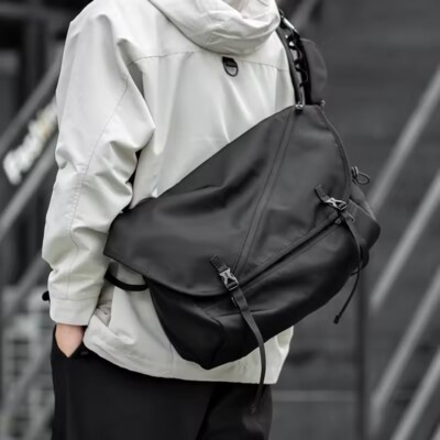 Large Capacity Crossbody Waterproof Shoulder Messenger Men Travel Bag Backpack