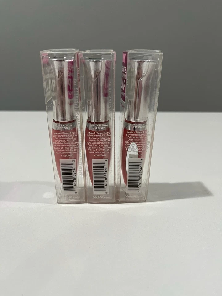 3 ШТУКИ САЛЛИ ХАНСЕН НЕЖНЫЙ ПУХЛЫЕ ГУБЫ ЛЕЧЕНИЕ 6642-30 ИГРИВЫЙ .32 УНЦИЙ NIB - Изображение 2 из 3