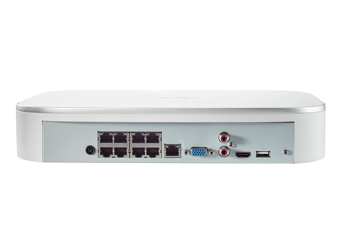 Lorex 4K N841A82/N844 NVR IP- Channels 2TB HDD -Secure