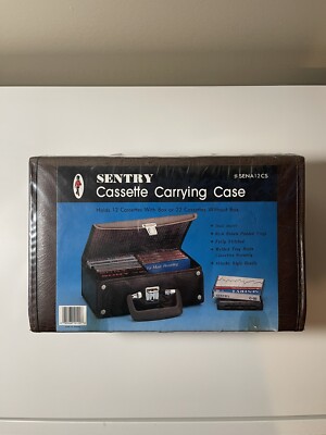 Vintage Sentry Cassette Carrying Case: Sealed. Fully Stitched. Holds 12 To 22 CS