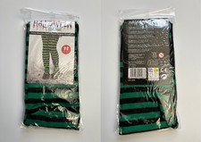 Children  s Over Knee Socks Green Black Striped Long High One Size