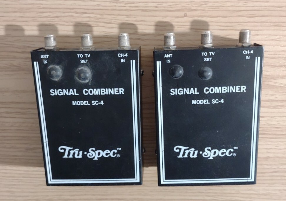 Tru Spec Signal Channel Combiner Model SC-4 lot of 2 Vintage Taiwan roc ...