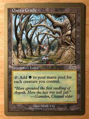 Gold Border Gaea S Cradle English World Championships Deck Mtg Nm Ebay