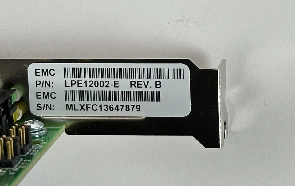 Emulex LPE12002-E 8Gb 8G Dual Port PCIe FC Fiber Channel Network Card Adapter - Image 2 of 4