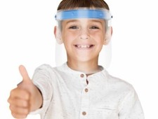 Kid's Face Shield; Flip-up Face Shield; Adjustable Full Face Shield for Children
