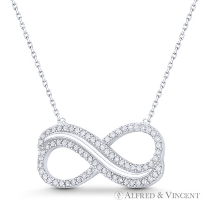 Ciondolo A Cuore In Argento S925 Figura 8 Collana Con Ciondolo A - Foto 4