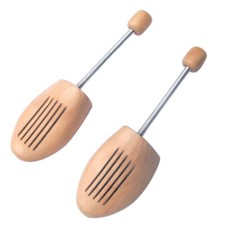 4 Pairs Wood Shoe Stretcher Shoe Tree Adjustable