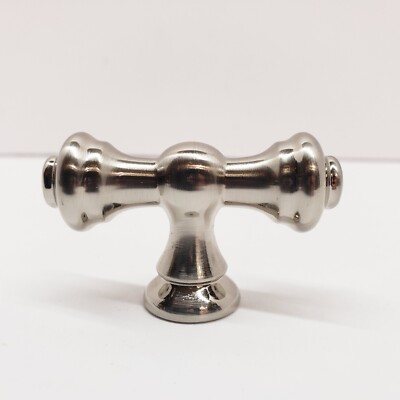 8 Pack Brushed Satin Nickel Kitchen Cabinet Knobs 2.1 Inch (53mm) Single Hole