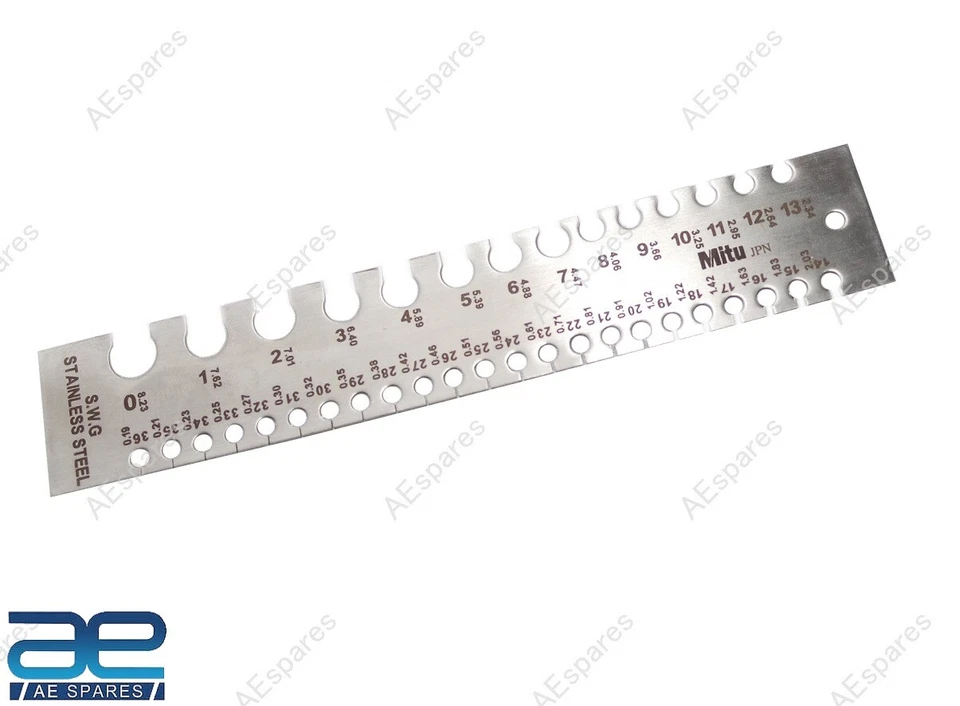 Medidor de cable de alambre de acero inoxidable medidor de espesor estándar rectangular Foto 2 de 4