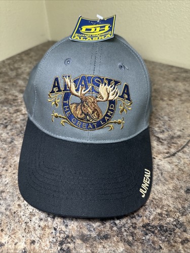 Vintage Alaska The Great Land Embroidered Adjustable Baseball Cap Hat New Juneau