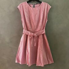 NWT Tommy Hilfiger Women's Girls' Red Striped Pullover Sleeveless Dress All Size