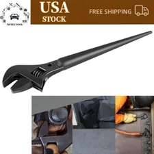 3227 Extra Wide Adjustable Wrench, Spud Wrench for Up to 1-7/16'' Nuts & Bolts