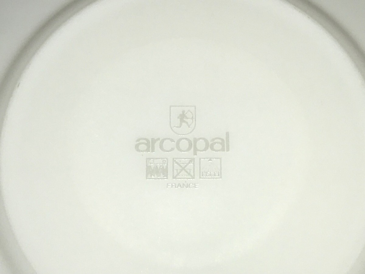 Assiettes arcopal fleurs -Arts de la table d'occasion