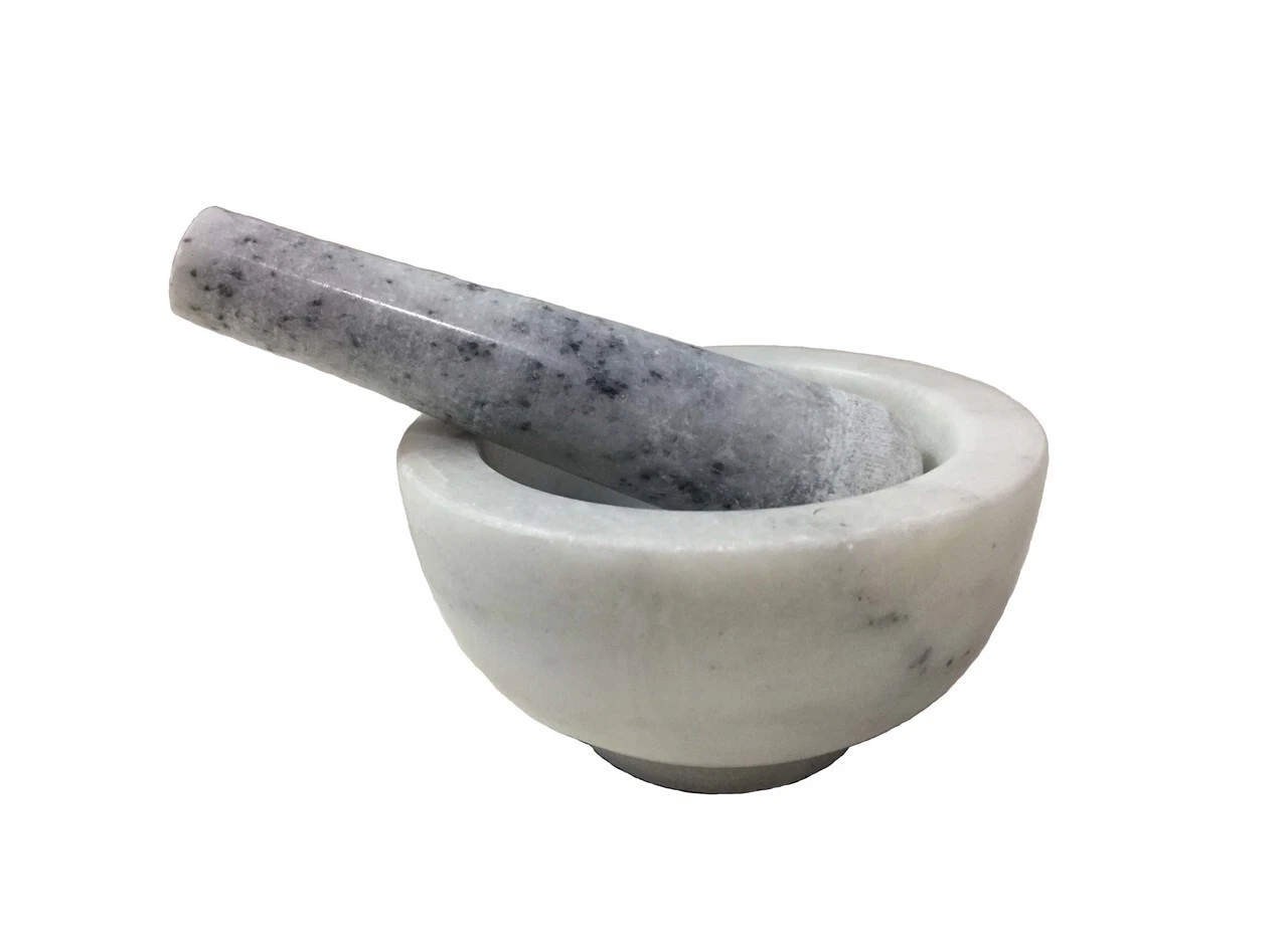 Stone Mortar & Pestle (Marble)