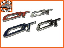 GT Classic Letter Car Badge Emblem Sticker Metal Retro Style Self Adhesive 