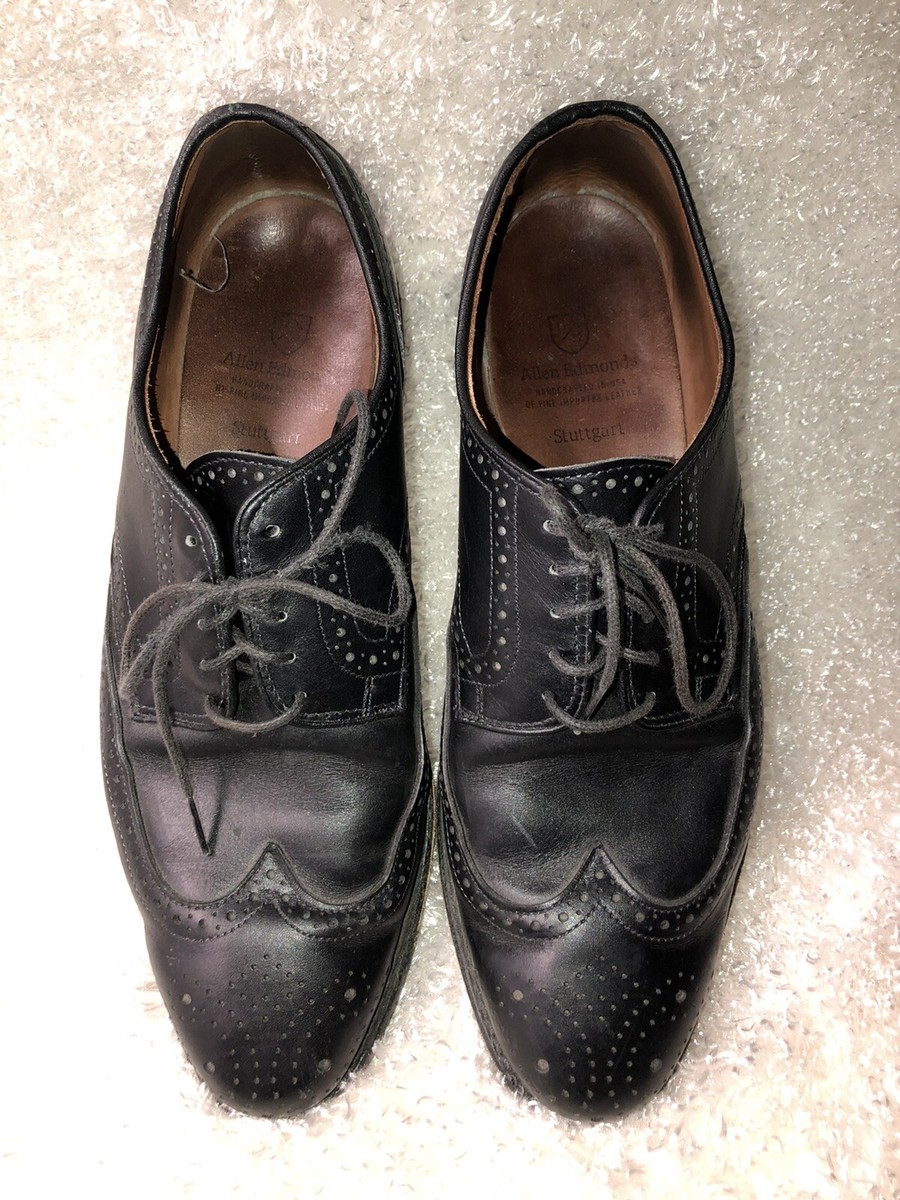 Allen Edmonds Stuttgart Black Short Wing｜靴