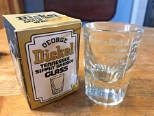 Geo A. Dickel & Co. George Dickel Tennessee Sippin' Whisky Shot Glass w/ Box