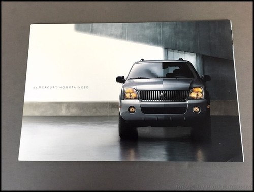 2003 Mercury Mountaineer 20-page Sales Brochure Book Catalog