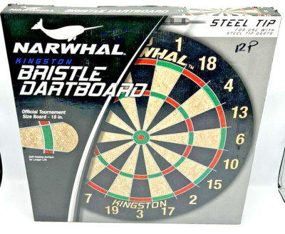 18'' Dartboard Kingston Self-Healing Tournament Quality NEW Open Box